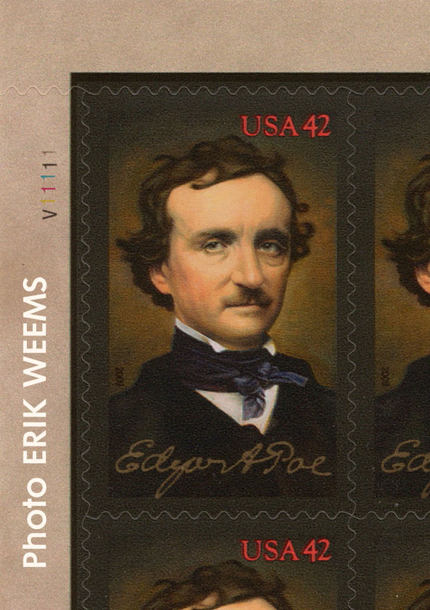 First day of issue Edgar Allan Poe Stamp - Richmond Virginia Jan 16 2009