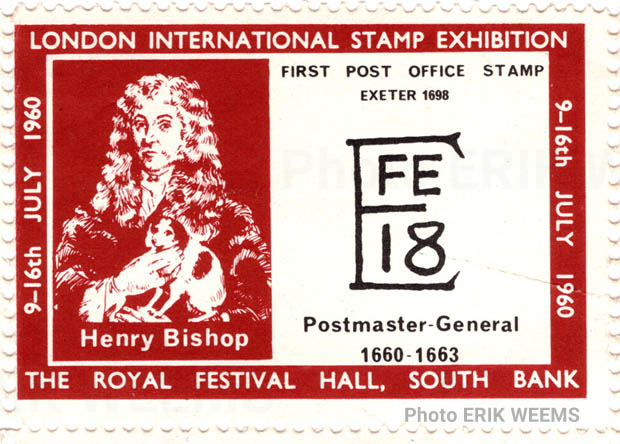 1960 Loondon International Stamp Exhibition with Henry Bishop