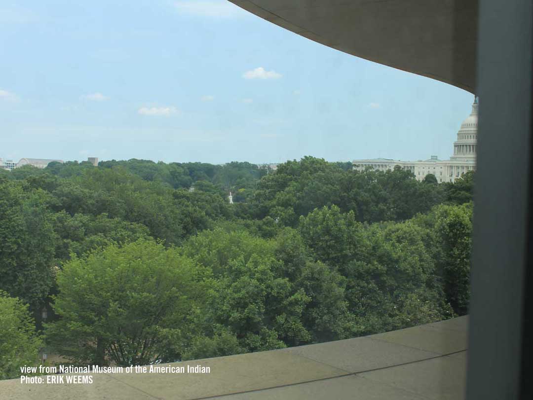 Capitol view from the Museum of the American Indian in DC