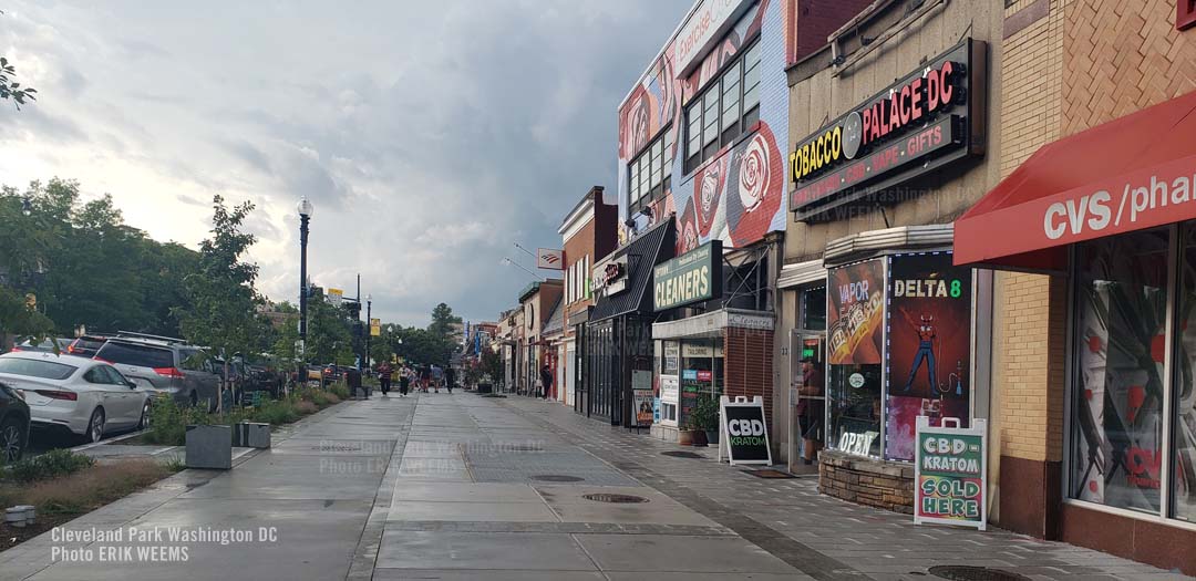 Cleveland Park after rain in Washignton DC