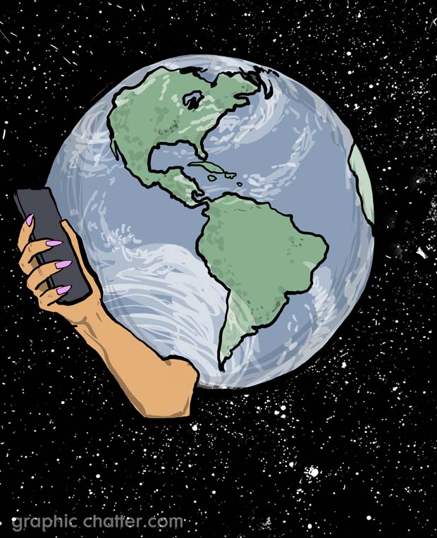 Mobile Phone Earth