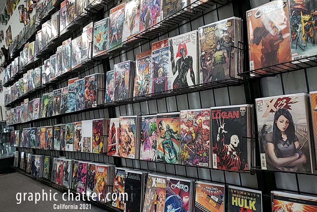 Comic Book Wall June California 2021