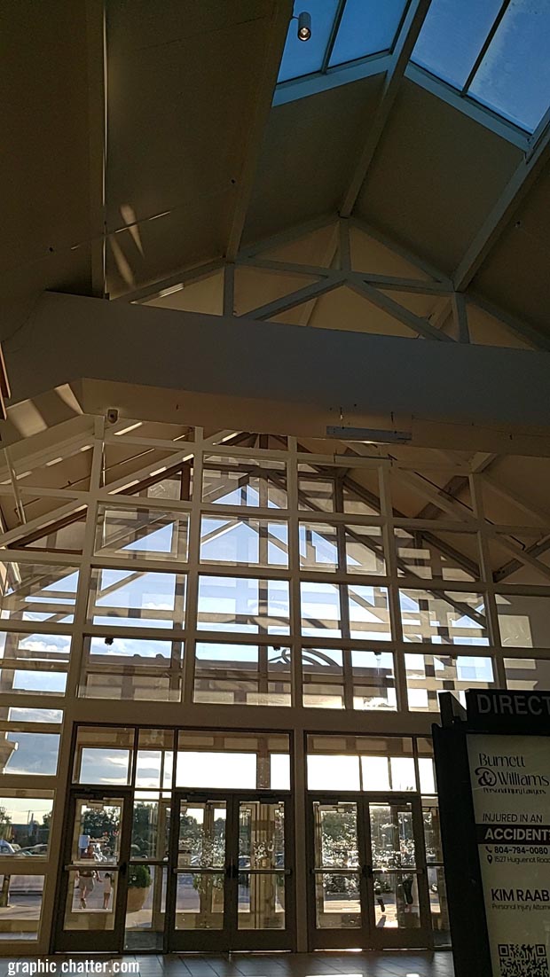 Darkening skies around Mall Entrance